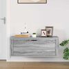 vidaXL Mueble zapatero pared contrachapada gris Sonoma 100x35x38 cm