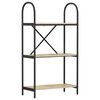 vidaXL Estante de libros 3 niveles 60 x 30 x 109 cm Roble Sonoma