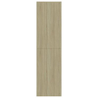 vidaXL Estantería madera contrachapada blanco roble 155x24x160cm