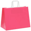 vidaXL Bolsas de papel con asas 50 uds rosa 32x17x25 cm