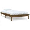 vidaXL Estructura de cama madera maciza pino marr&oacute;n miel 90x200 cm