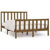 vidaXL Estructura de cama madera maciza marr&oacute;n miel 140x190 cm