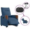 vidaXL Sillón eléctrico reclinable elevable de tela azul