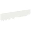 vidaXL Borde de C&eacute;sped 10 uds. 103 x 20 cm Acero Blanco