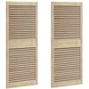 vidaXL Puerta de Armario 2 pcs Natural 140,5 x 2,1 x 59,5 cm