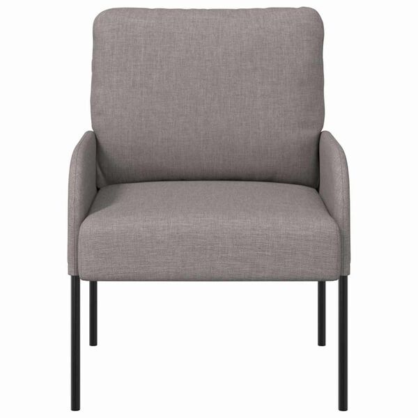 vidaXL Sof&aacute;s con coj&iacute;n 55cm Taup&eacute; Madera contrachapada