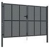 vidaXL Puerta de jard&iacute;n Antracita 300x200 cm Acero