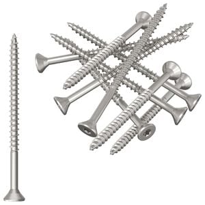 vidaXL Tornillos 100 pcs Plateado &Oslash; 2,88 x 45 mm Acero inoxidable A2