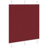 vidaXL Estor Plisado rojo burdeos 120x150 cm Tela Ancho 119,4 cm