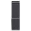 vidaXL Leñero antracita 40x45x170 cm acero galvanizado