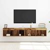 vidaXL Conjunto de mueble de TV 2 pcs Madera vieja 80 x 30 x 30 cm