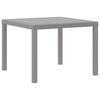 vidaXL Conjunto de Comedor de Jard&iacute;n 5 pcs Gris Claro Ratan Polt