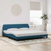 vidaXL Estructura de cama Dover terciopelo azul 200x200 cm