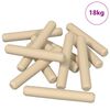 vidaXL Dowel de madera 12000 pcs Marr&oacute;n Madera maciza