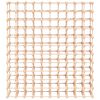 vidaXL Botellero para 120 botellas madera maciza pino 112,5x23x123,5cm