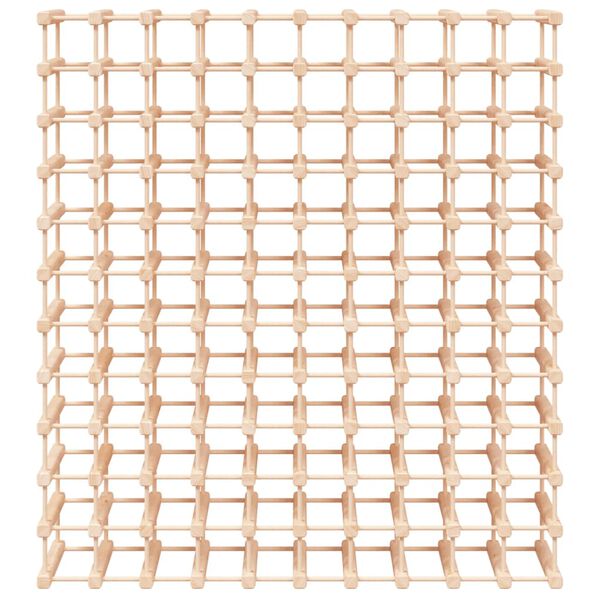 vidaXL Botellero para 120 botellas madera maciza pino 112,5x23x123,5cm