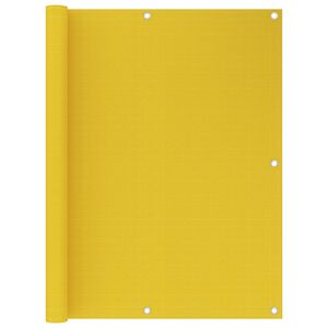 vidaXL Toldo para balc&oacute;n HDPE amarillo 120x400 cm