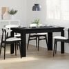 vidaXL Mesa de Comedor Roble Negro 140 x 74,5 x 76 cm ratán sintético