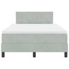 vidaXL Cama tipo Box Spring Gris Claro 120 x 190 cm Terciopelo