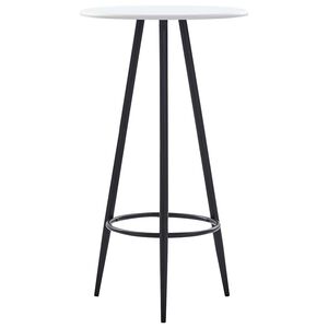 vidaXL Mesa alta de cocina MDF blanco 60x107,5 cm