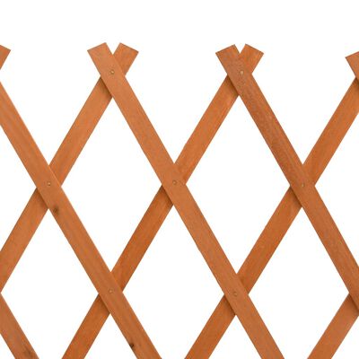 vidaXL Valla de jardín enrejada madera maciza abeto naranja 150x80 cm