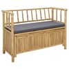 vidaXL Banco de Almacenamiento de Jard&iacute;n 110 x 47 x 80 cm Bamb&uacute;