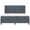 vidaXL Cama tipo Box Spring Gris oscuro 200 x 180 cm Poli&eacute;ster