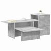 vidaXL Mesa Consola Gris Concreto 91,5 x 35 x 38,5 cm