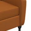 vidaXL Sill&oacute;n de masaje reclinable de terciopelo marr&oacute;n