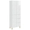 vidaXL 2 pcs Blanco Brillante