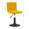 vidaXL Sillas de comedor giratorias 2 uds terciopelo amarillo mostaza