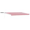 vidaXL Toldo Retr&aacute;ctil El&eacute;ctrico Rojo y blanco 4,5 x 3,5 m