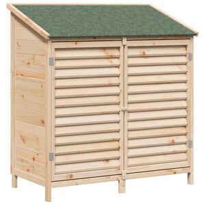 vidaXL Cobertizo de Jard&iacute;n con techo Natural 106 x 56 x 113,5 cm