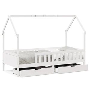 vidaXL Estructura de cama para ni&ntilde;os con cajones madera pino 90x200 cm