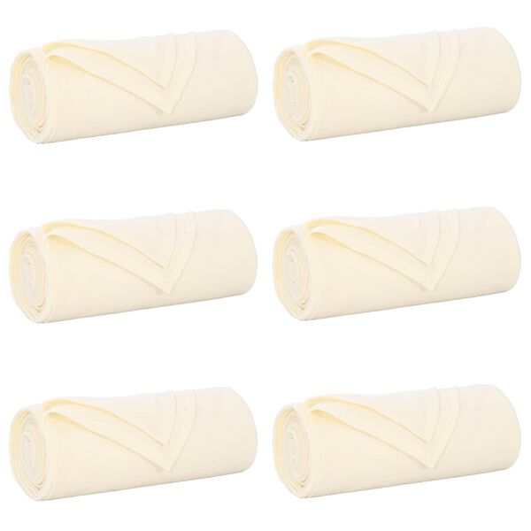 vidaXL Mantitas de Sof&aacute; 6 pcs Crema 270 x 240 cm Lana