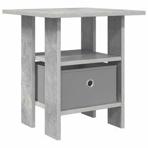 vidaXL Mesita de Noche con caj&oacute;n Gris Concreto 41 x 40 x 45 cm