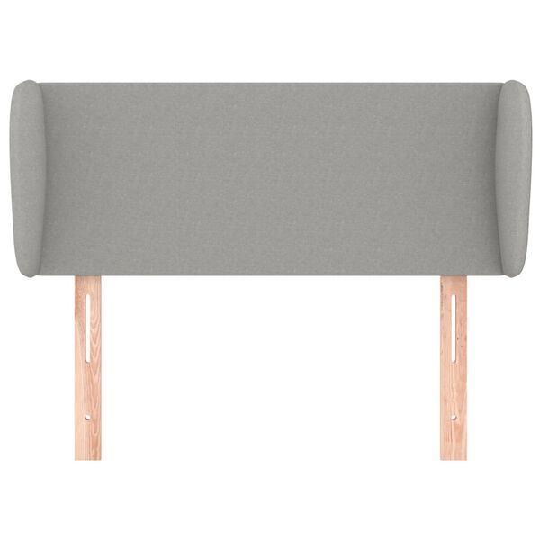 vidaXL Cabecero de tela gris claro 83x23x78/88 cm