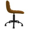 vidaXL Silla de comedor giratoria de terciopelo marr&oacute;n