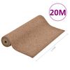vidaXL C&eacute;sped artificial con tacos beige 20x1,33 m