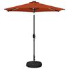 vidaXL Parasol de jard&iacute;n con luces LED y base 230 x 230 cm Poli&eacute;ster