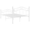 vidaXL Estructura de cama sin colchón metal blanco 120x200 cm