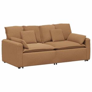 vidaXL Sof&aacute; modular con cojines color beige