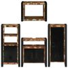 vidaXL Juego de muebles de ba&ntilde;o 4 pcs Madera reciclada maciza