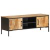 vidaXL Mueble de TV madera maciza de mango rugosa 110x35x40 cm