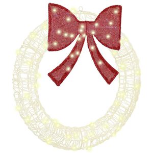 vidaXL Corona con 60 LED c&aacute;lido 76 x 76 x 8,5 cm Acr&iacute;lico