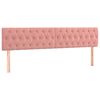 vidaXL Cama box spring con colch&oacute;n terciopelo rosa 120x190 cm
