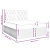 vidaXL Cama box spring con colch&oacute;n terciopelo rosa 200x200 cm