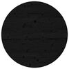 vidaXL Tablero de mesa redondo madera maciza de pino negro &Oslash;80x3 cm