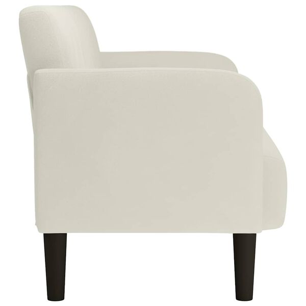 vidaXL Sof&aacute; Loveseat terciopelo crema 109 cm