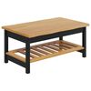 VidaXL Mesa de centro EKAI Negro 100 x 60 x 45,5 cm